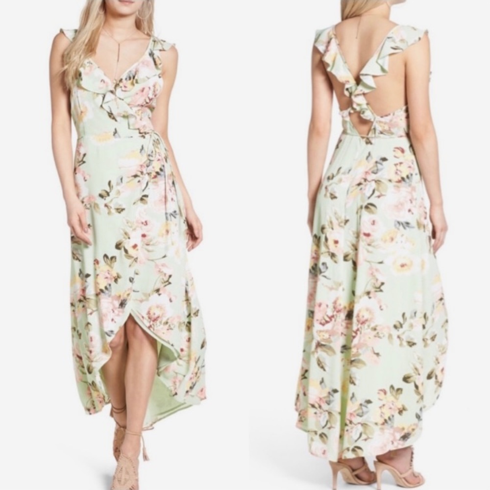 NEW! Privacy Please Fillmore Floral Print Maxi Dress